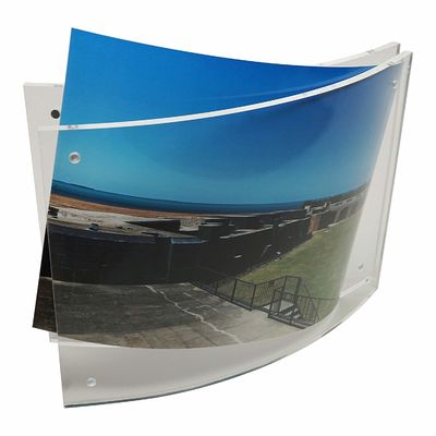 Álbum curvado das molduras para retrato da foto do certificado do GV exposição acrílica