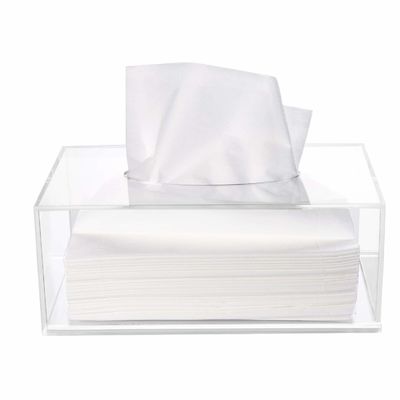Nivelamento alto da caixa acrílica clara superior de toalha de papel do distribuidor do tecido da abertura