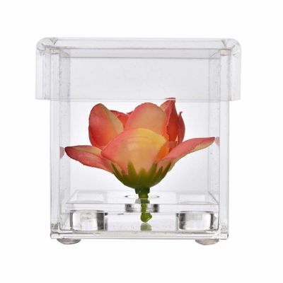 Caixa de armazenamento acrílica de PMMA, caixas acrílicas de múltiplos propósitos para flores