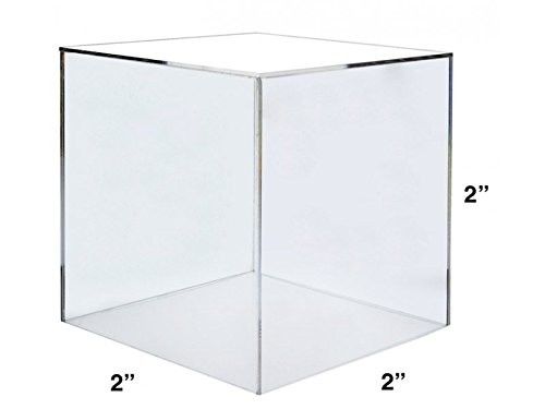 Caixa de exposição acrílica do cubo do espaço livre do armazenamento da escultura