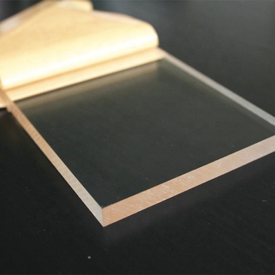 Do molde quadrado transparente do painel do sinal folha acrílica com papel protetor